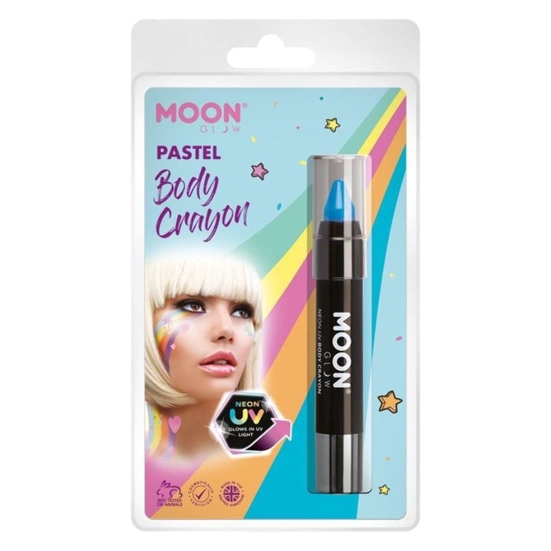 Moon Glow Pastel Neon UV Body Crayons Clamshell, 3.5g Costume Make Up_2