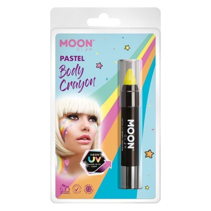 Size Chart Moon Glow Pastel Neon UV Body Crayons Clamshell, 3.5g Costume Make Up