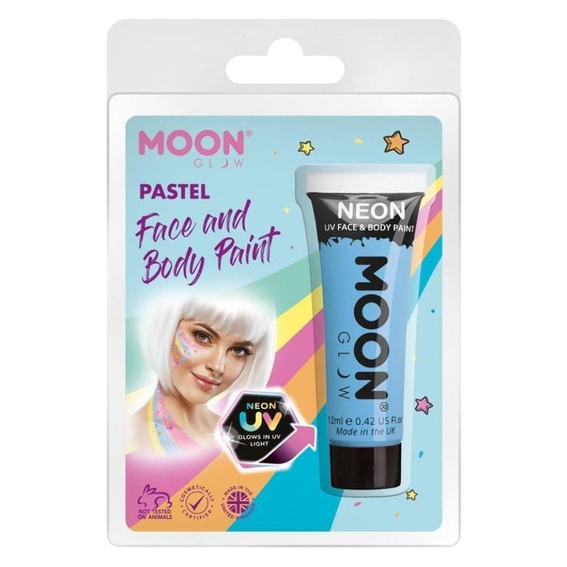 Moon Glow Pastel Neon UV Face Paint Clamshell 12ml Costume Make Up 2