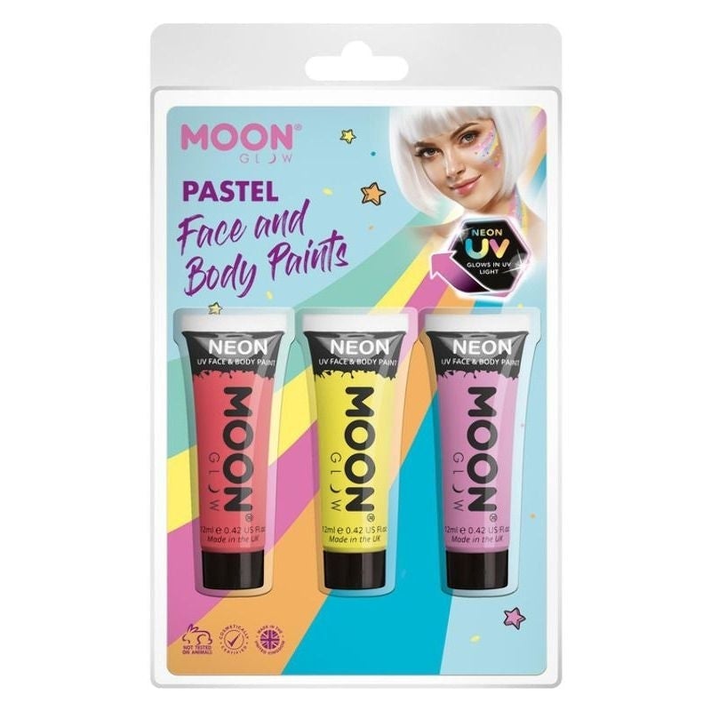 Moon Glow Pastel Neon UV Face Paint M33700 Costume Make Up 1