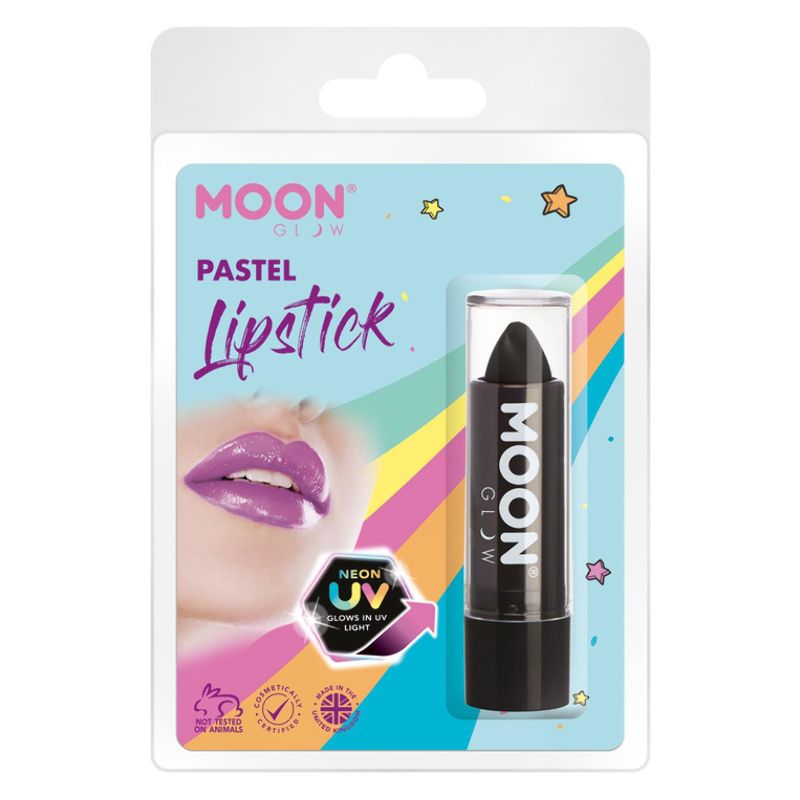 Moon Glow Pastel Neon UV Lipstick Black M37586 Costume Make Up 1