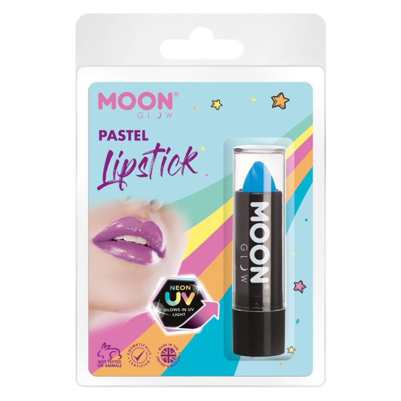 Moon Glow Pastel Neon UV Lipstick Pastel Blue M37647 Costume Make Up 1