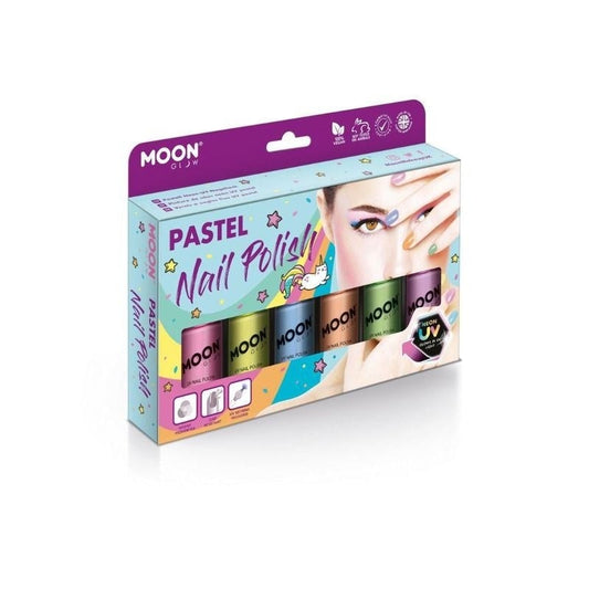 Moon Glow Pastel Neon UV Nail Polish Assorted Box Set Costume Make Up 1
