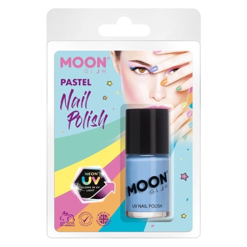 Moon Glow Pastel Neon UV Nail Polish Clamshell, 14ml Costume Make Up_2