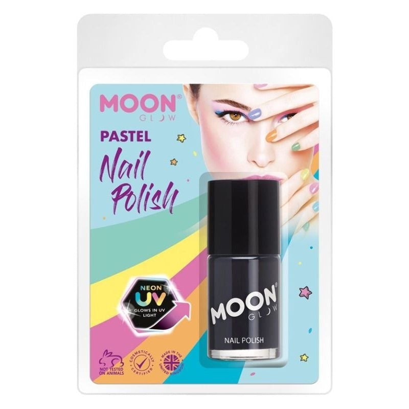 Moon Glow Pastel Neon UV Nail Polish Clamshell, 14ml Costume Make Up_1