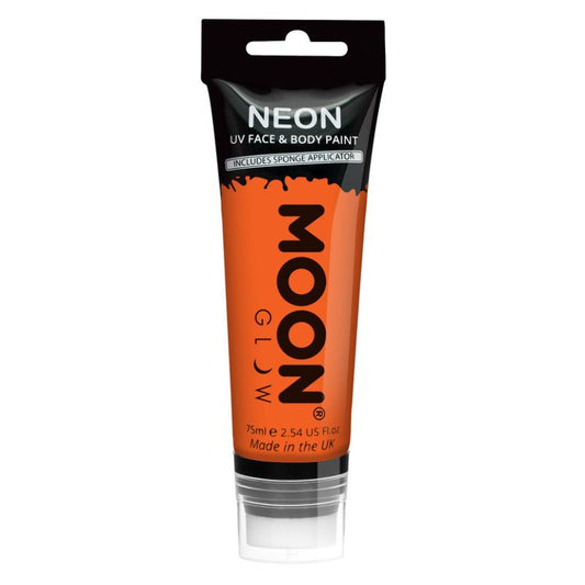 Moon Glow Supersize Intense Orange Neon UV Face Paint 75ml Costume Make Up 1