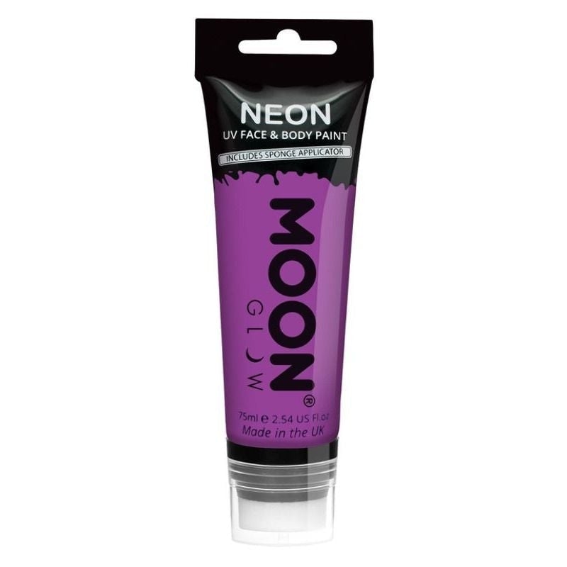 Moon Glow Supersize Intense Purple Neon UV Face Paint 75ml Costume Make Up 1