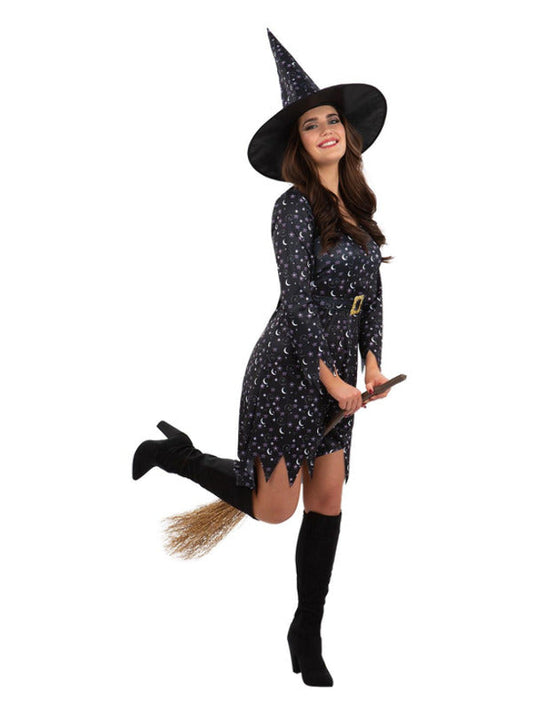 Moon and Stars Witch Costume Dress for Women 2