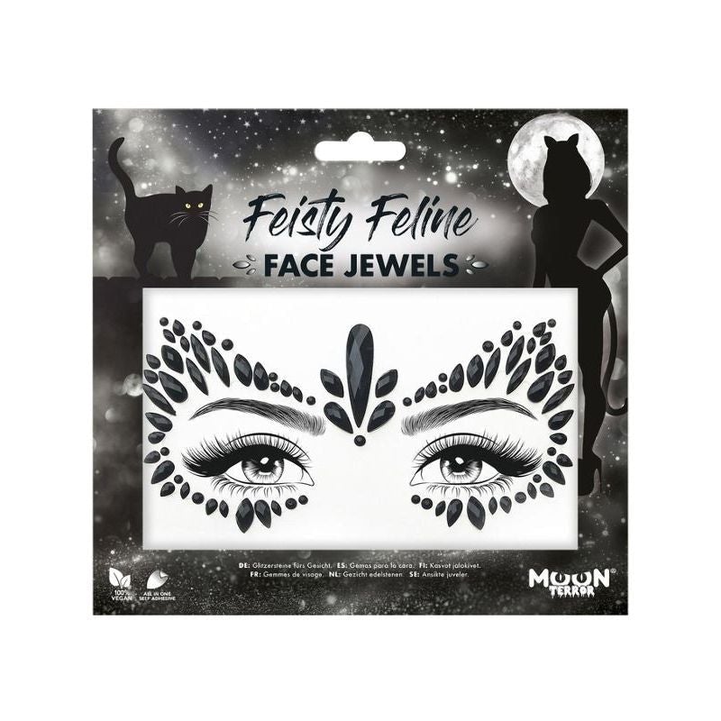 Moon Terror Face Jewels Feisty Feline Costume Make Up 1
