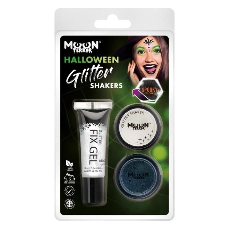 Moon Terror Halloween Glitter Shakers Monochrome 5g Costume Make Up 1