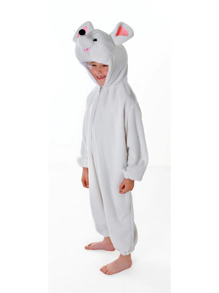 Mouse Costume Plush White Jumpsuit for Kids_2