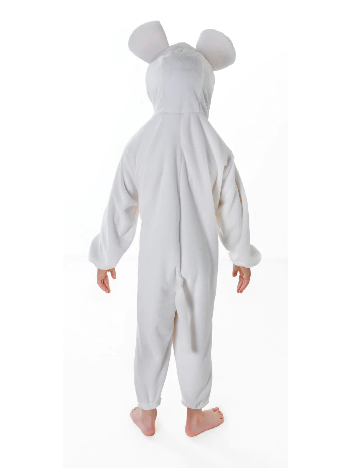 Mouse Costume Plush White Jumpsuit for Kids 3