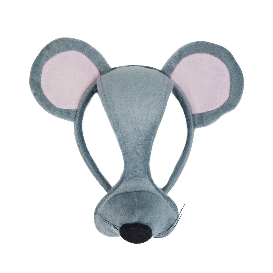 Mouse Mask 0n Headband with Sound Grey Fur_1