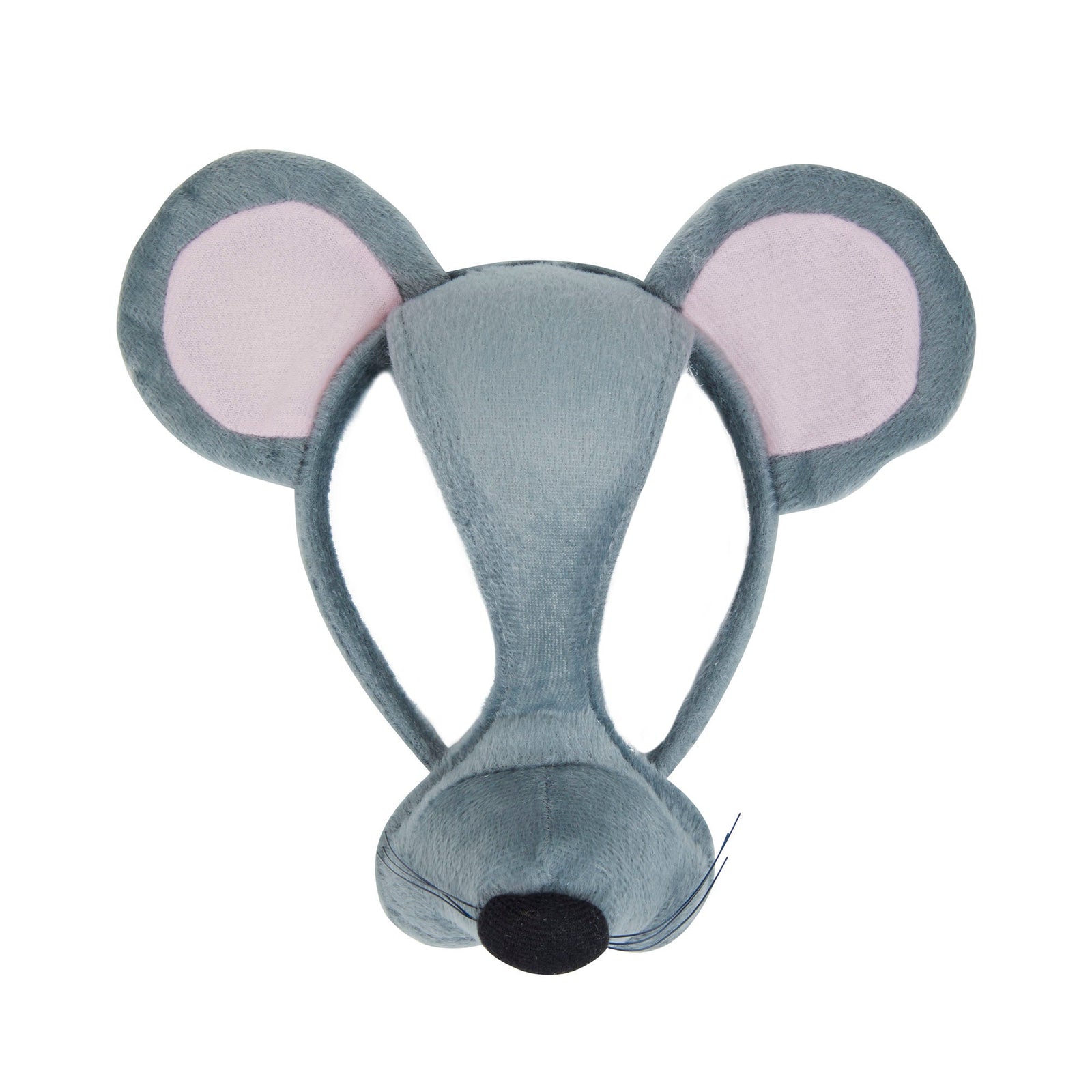 Mouse Mask 0n Headband with Sound Grey Fur 1