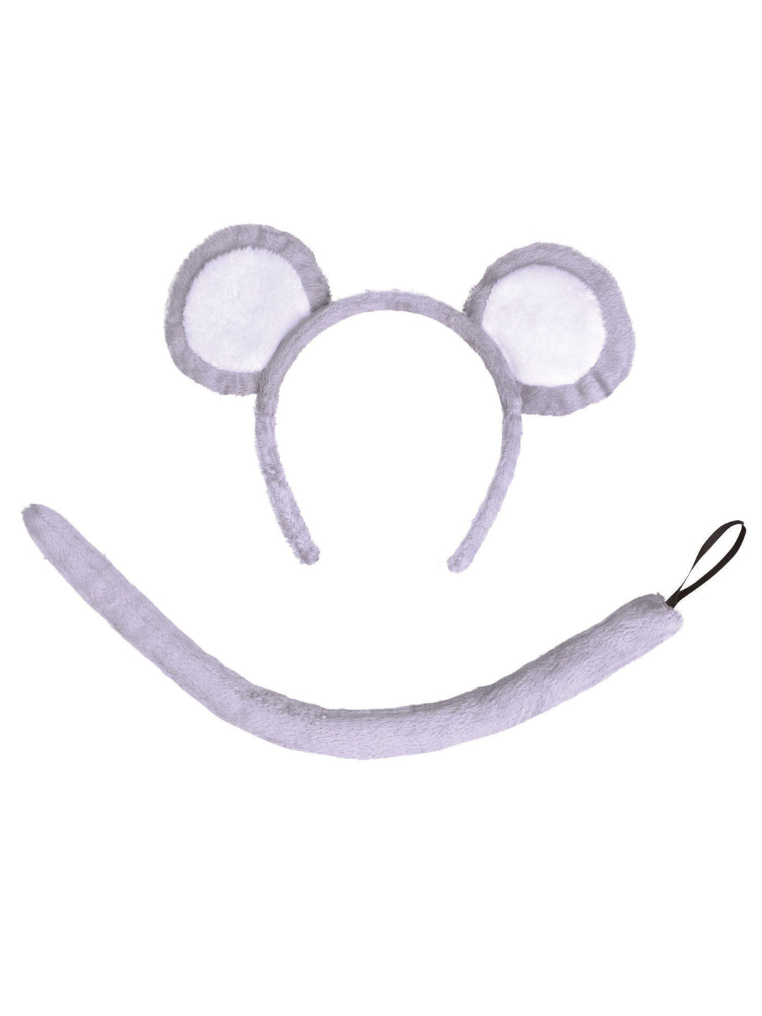 Mouse Set Grey Ears with Tail Kids Costume Kit Instant Disguise