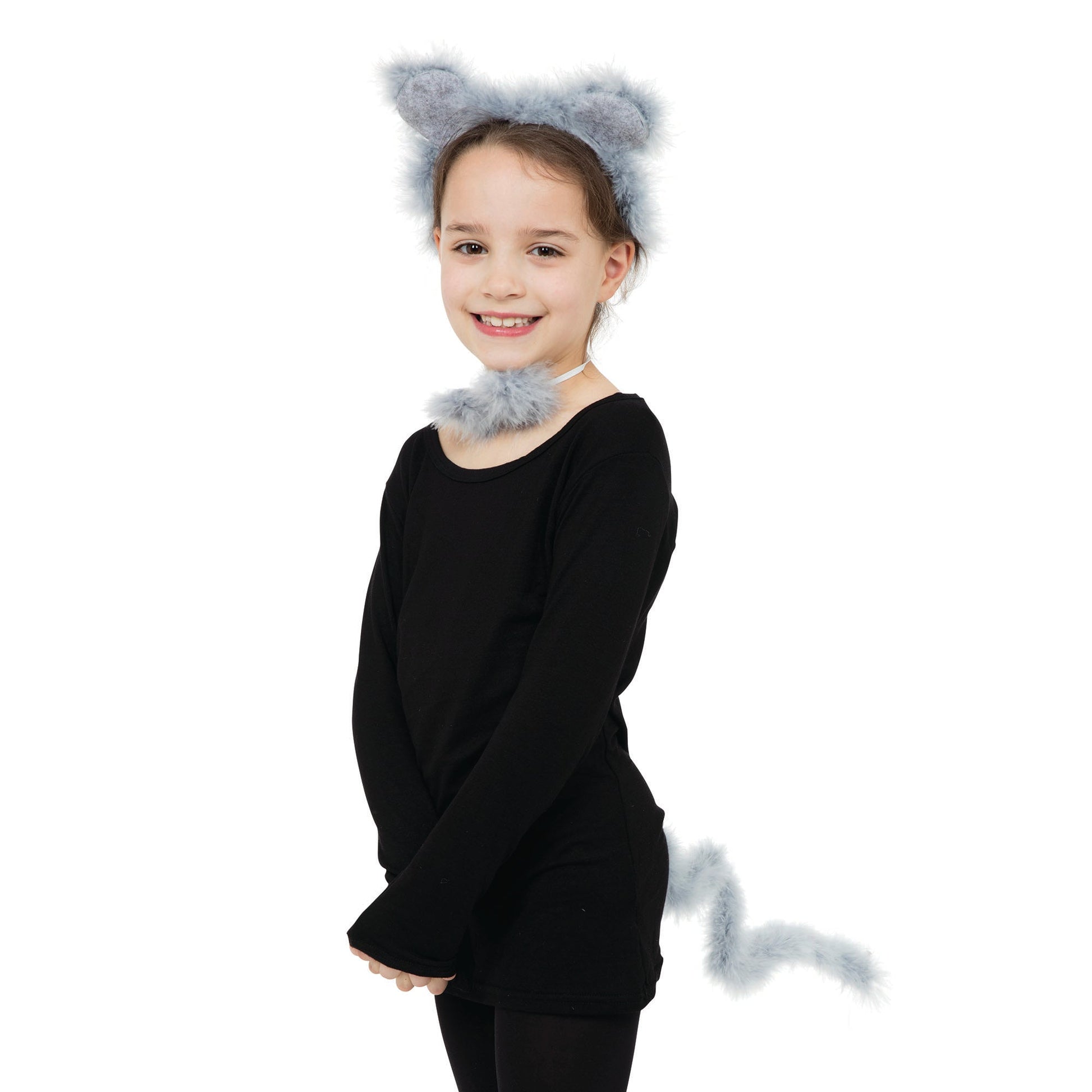 Mouse Set Grey Marabout Instant Costume Kit for Kids 1