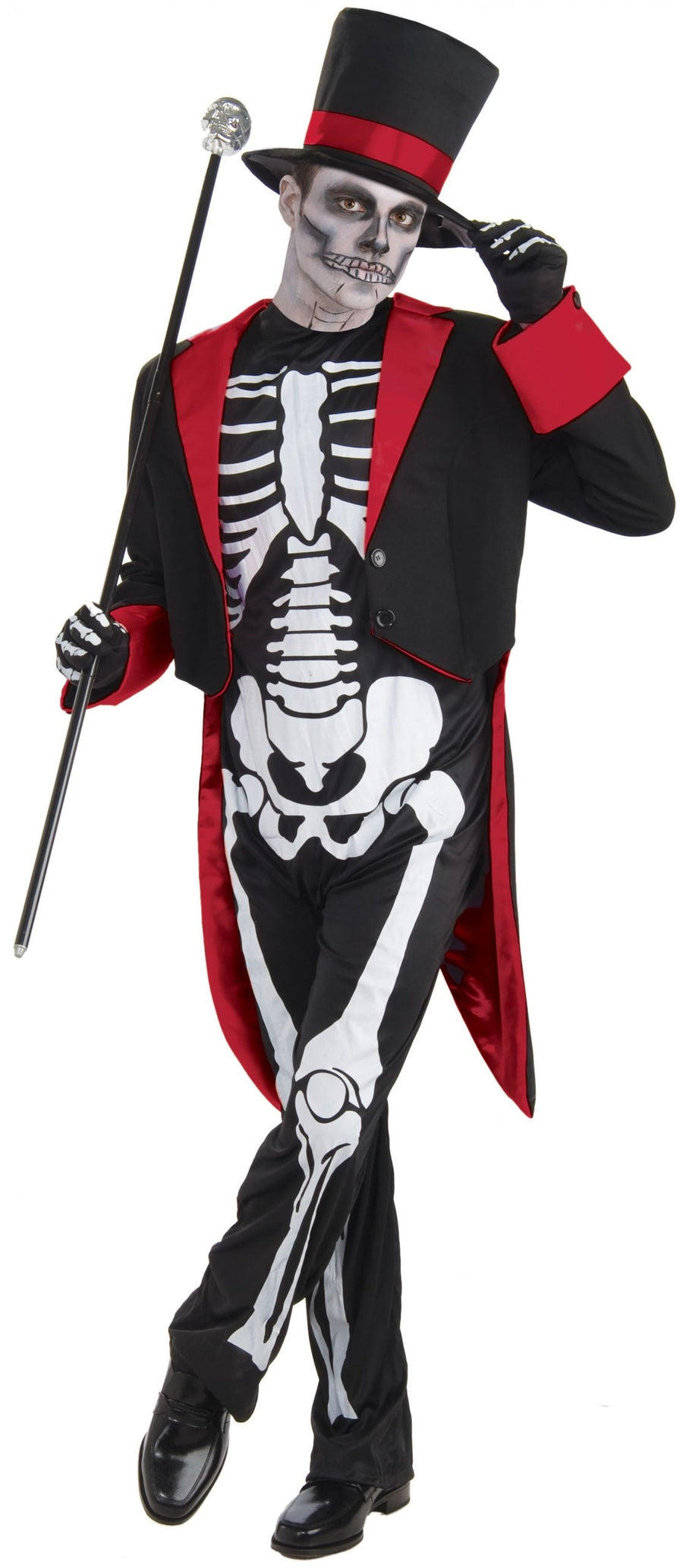 Mr Bone Jangles Costume Adult Day of the Dead Suit_1