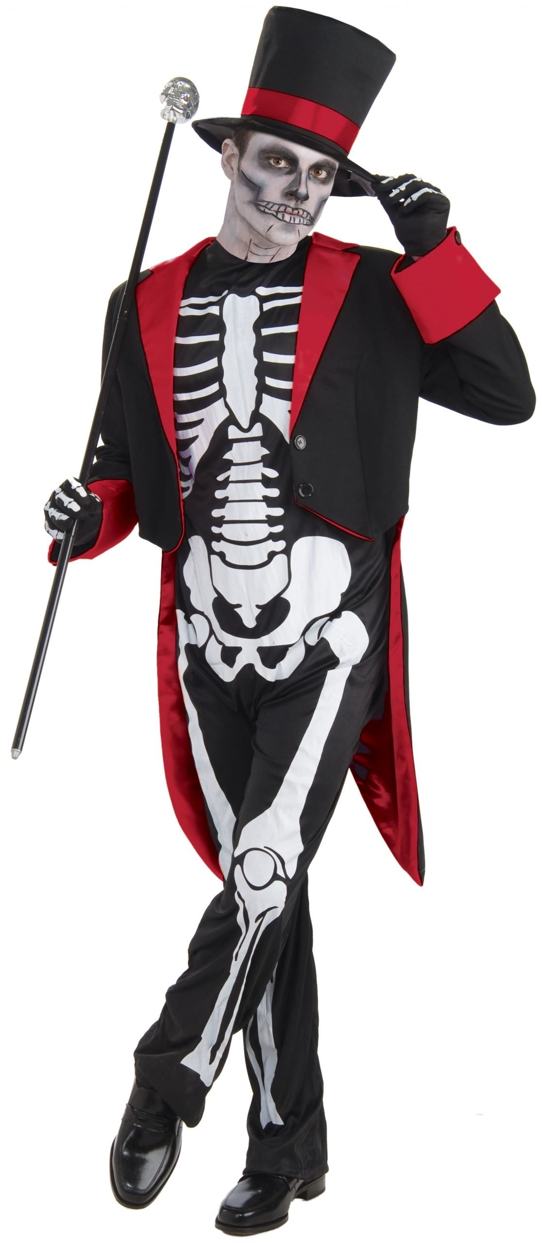 Mr Bone Jangles Costume Adult Day of the Dead Suit 1