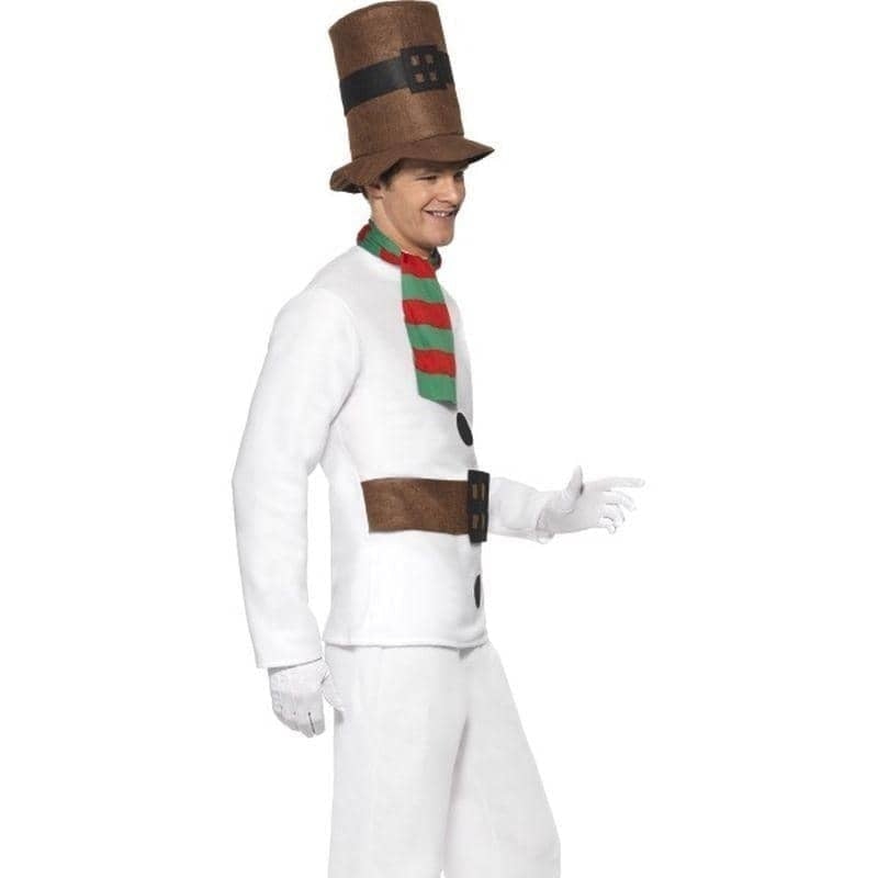 Mr Snowman Costume Adult White Brown_2