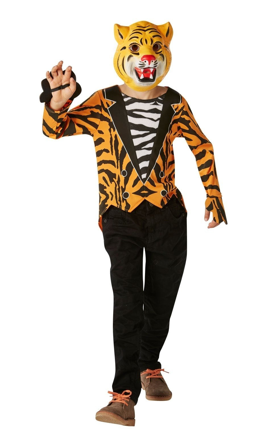 Mr Tiger Costume for Kids Jacket Mask 1