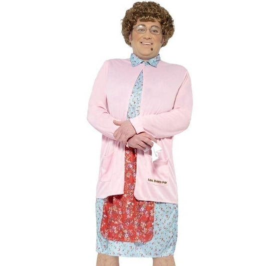 Mrs Brown Padded Costume Adult Pink 1