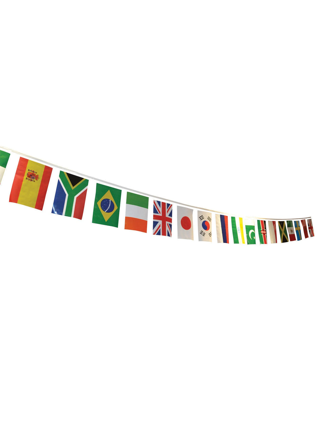 Size Chart Multi Nation Bunting Party Decoration Flags