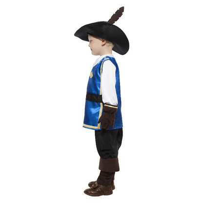 Musketeer Child Costume Blue 3
