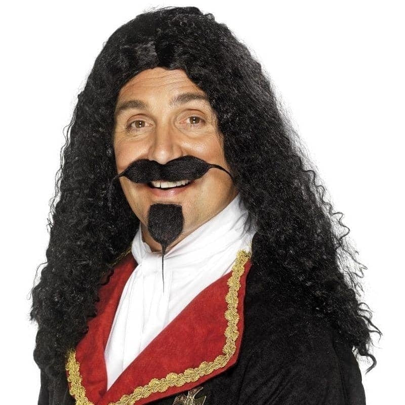 Musketeer Wig Adult Black 1