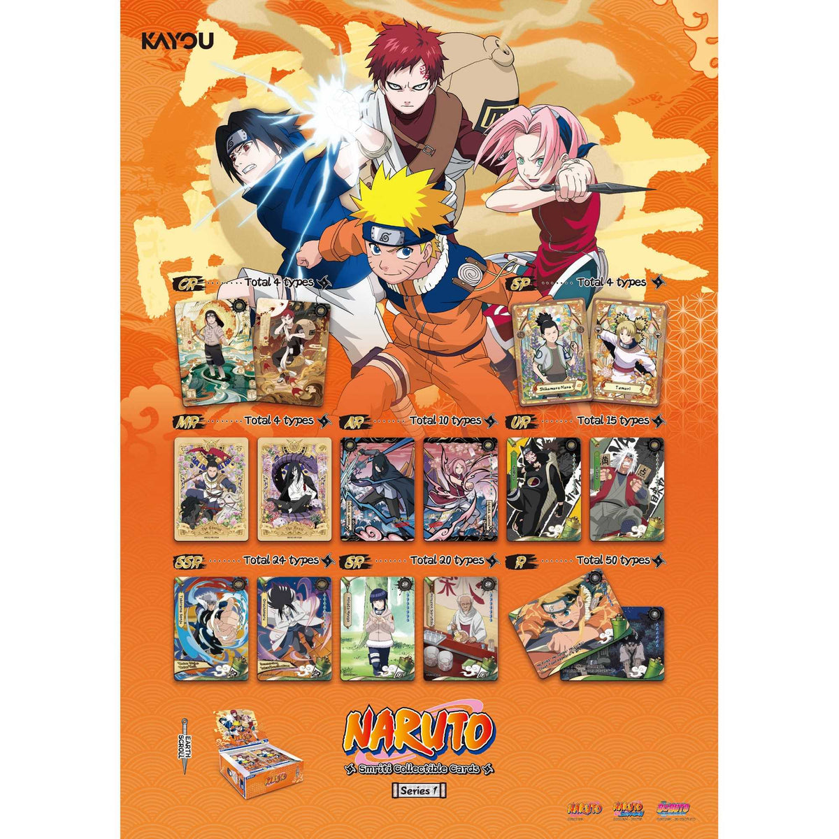 Naruto Smriti Earth Scroll Blister Collectible Cards Series 1A