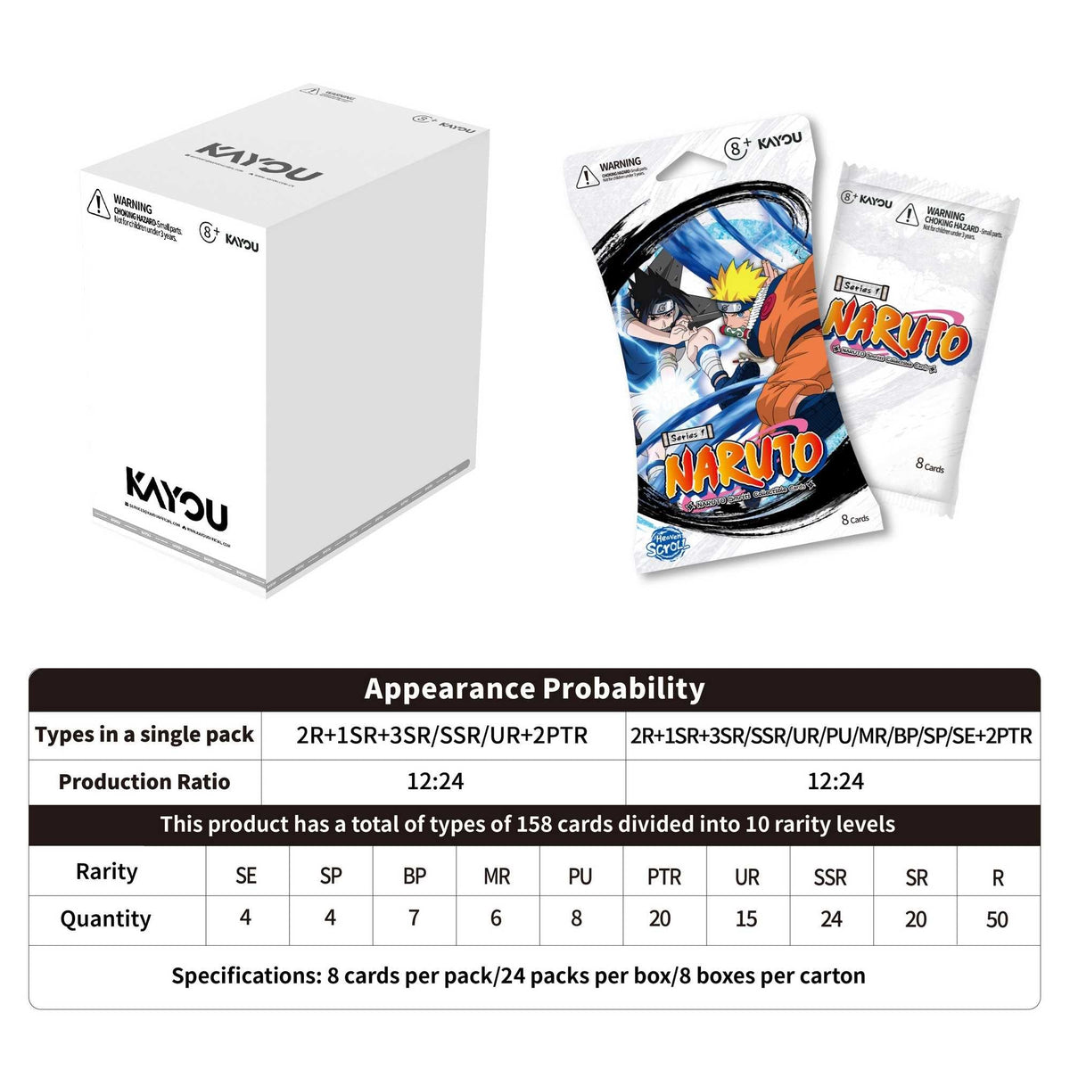 Naruto Smriti Heaven Scroll Blister Collectible Cards Series 1A