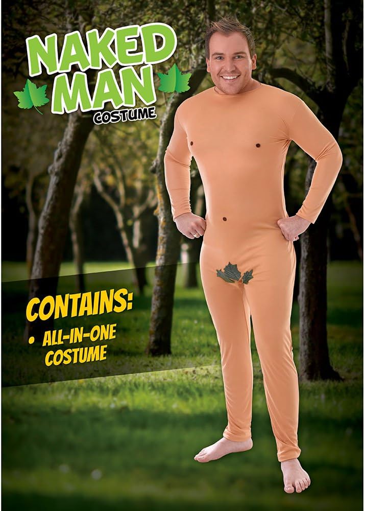 Size Chart Naked Man Costume Adult Joke Jumpsuit