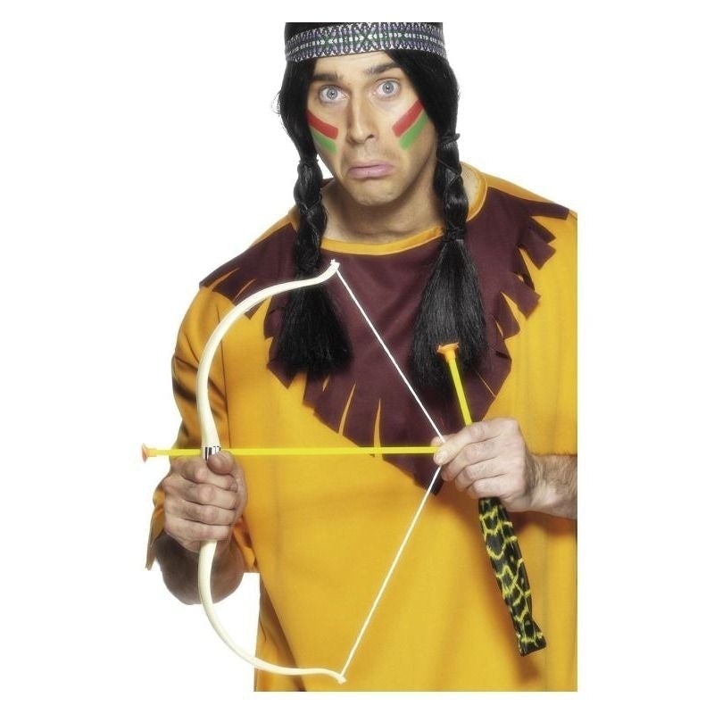 Native American Inspired Bow and Arrow Set Adult White 2