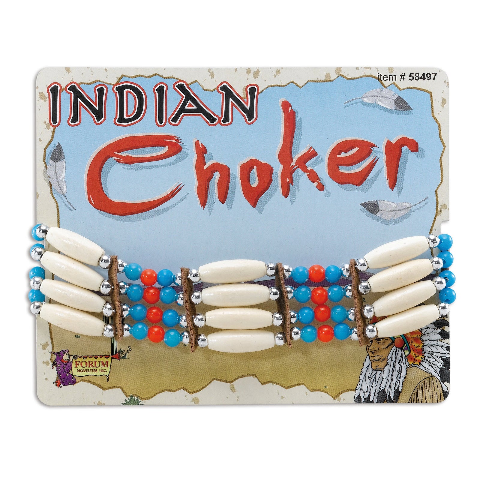 Native American Inspired Indian Choker Costume Accessory 1