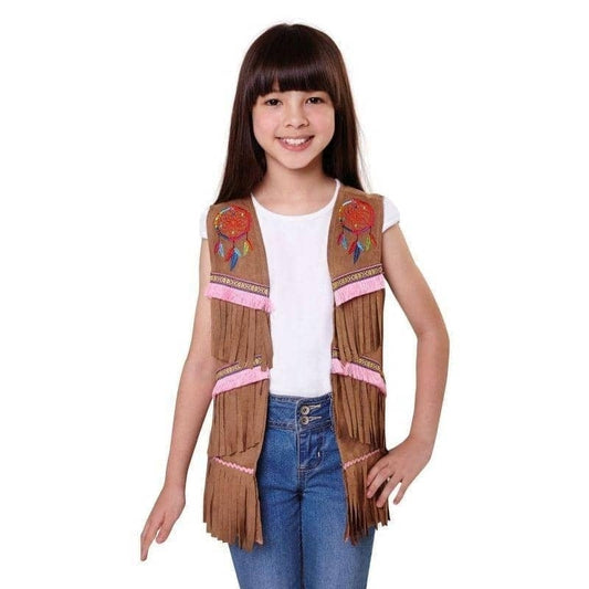 Native American Inspired Indian Waistcoat Childrens Costume 1