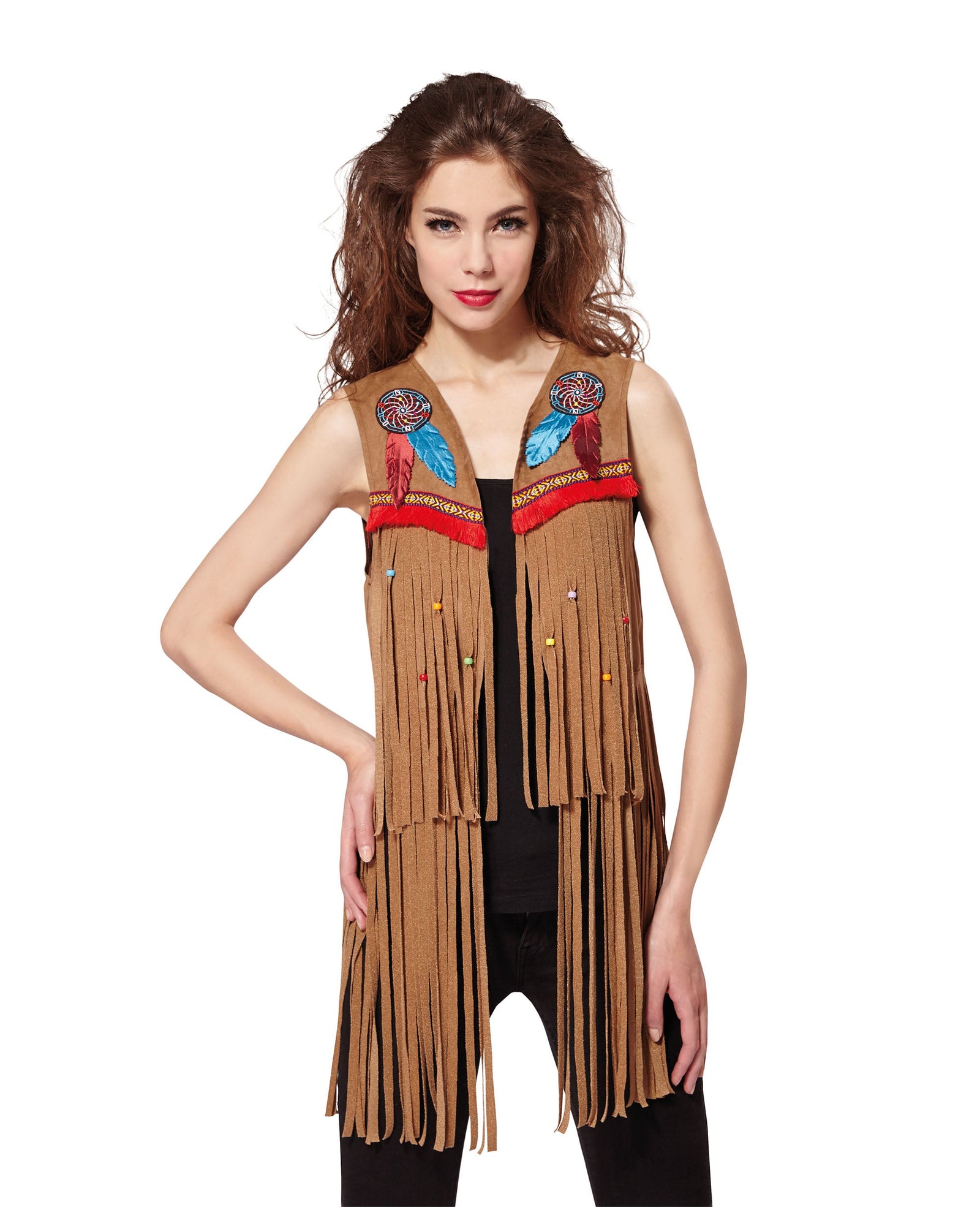 Native American Inspired Indian Waistcoat Ladies 1