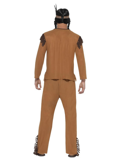 Native American Inspired Warrior Costume Adult Brown 4