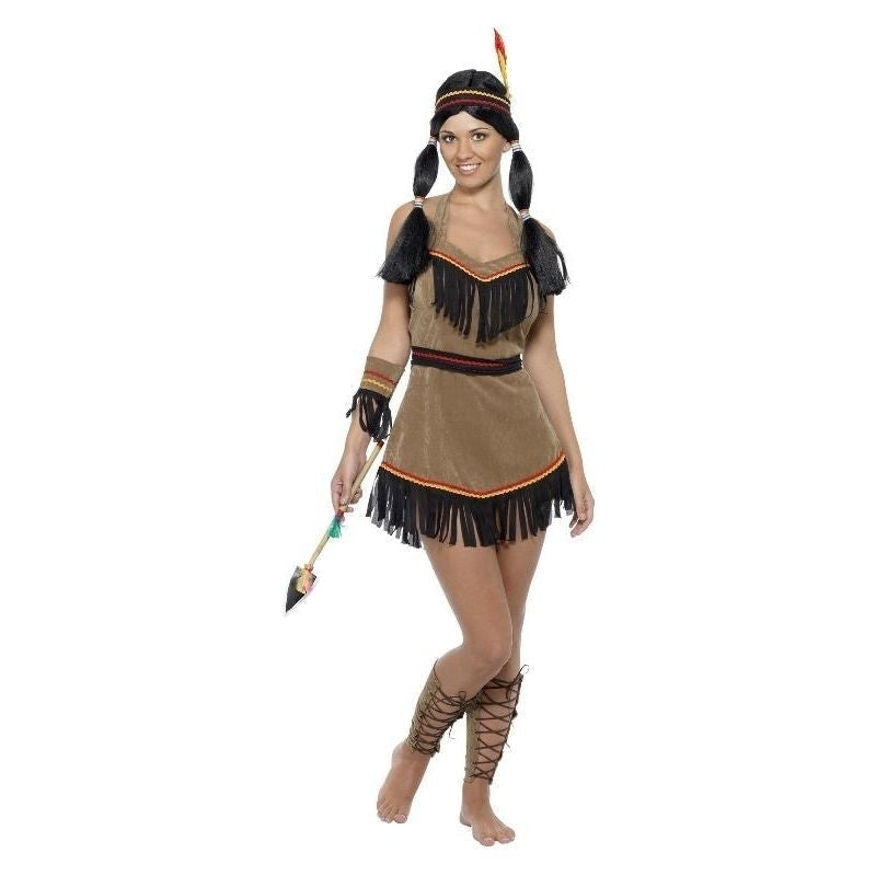 Native American Inspired Woman Costume Adult Brown 3