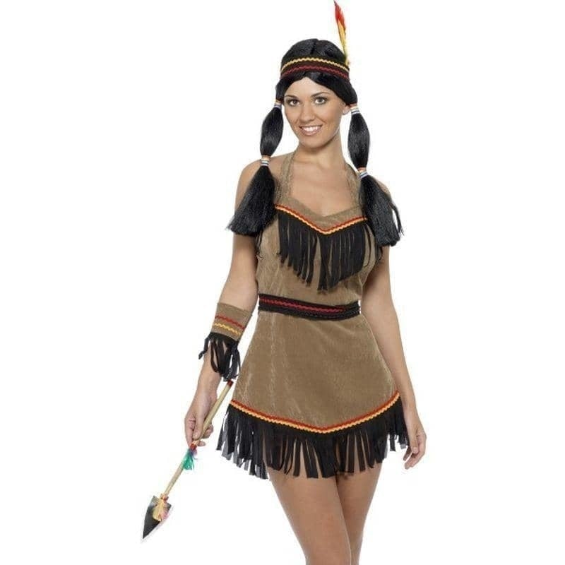Native American Inspired Woman Costume Adult Brown_1