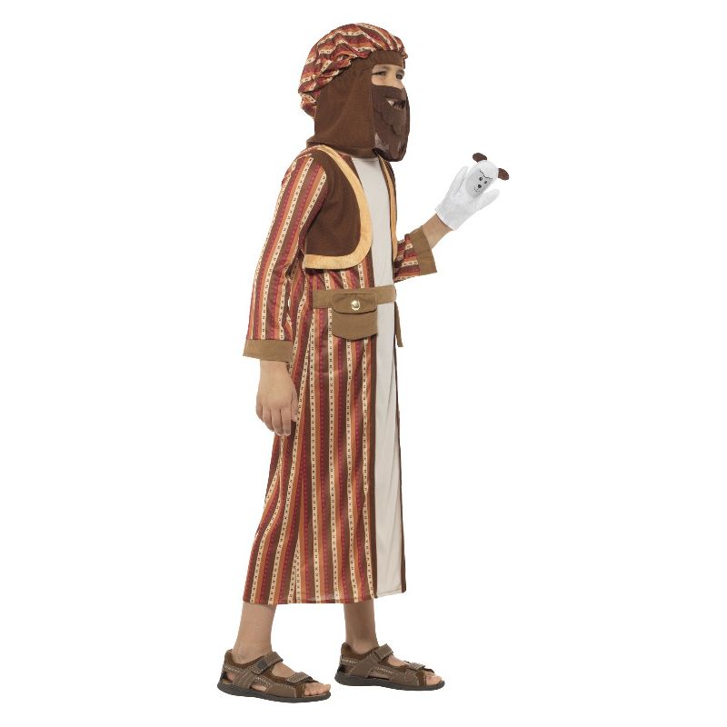 Nativity Shepherd Costume with Robe Brown Child 3