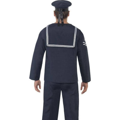 Naval Seaman Adult Blue Costume Trousers Top Hat 2