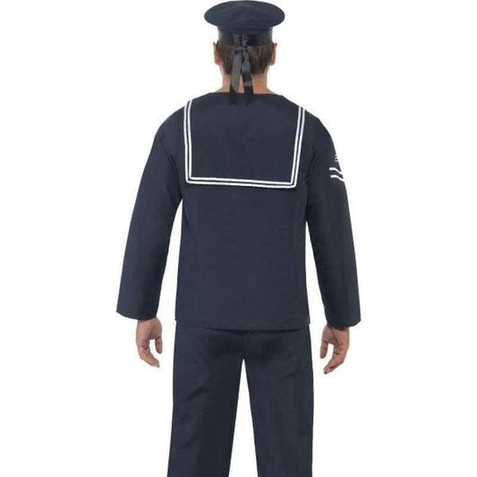 Naval Seaman Adult Blue Costume Trousers Top Hat 2