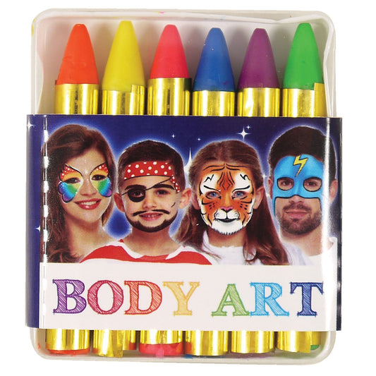 Neon Face Paint Crayons 1