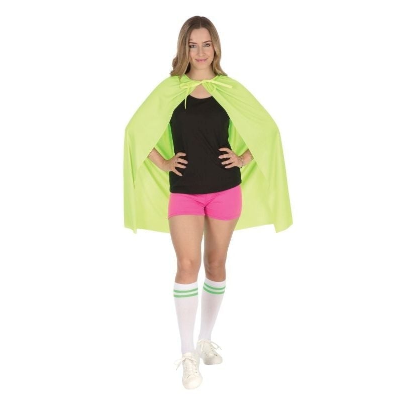 Neon Green Adult Superhero Cape 1