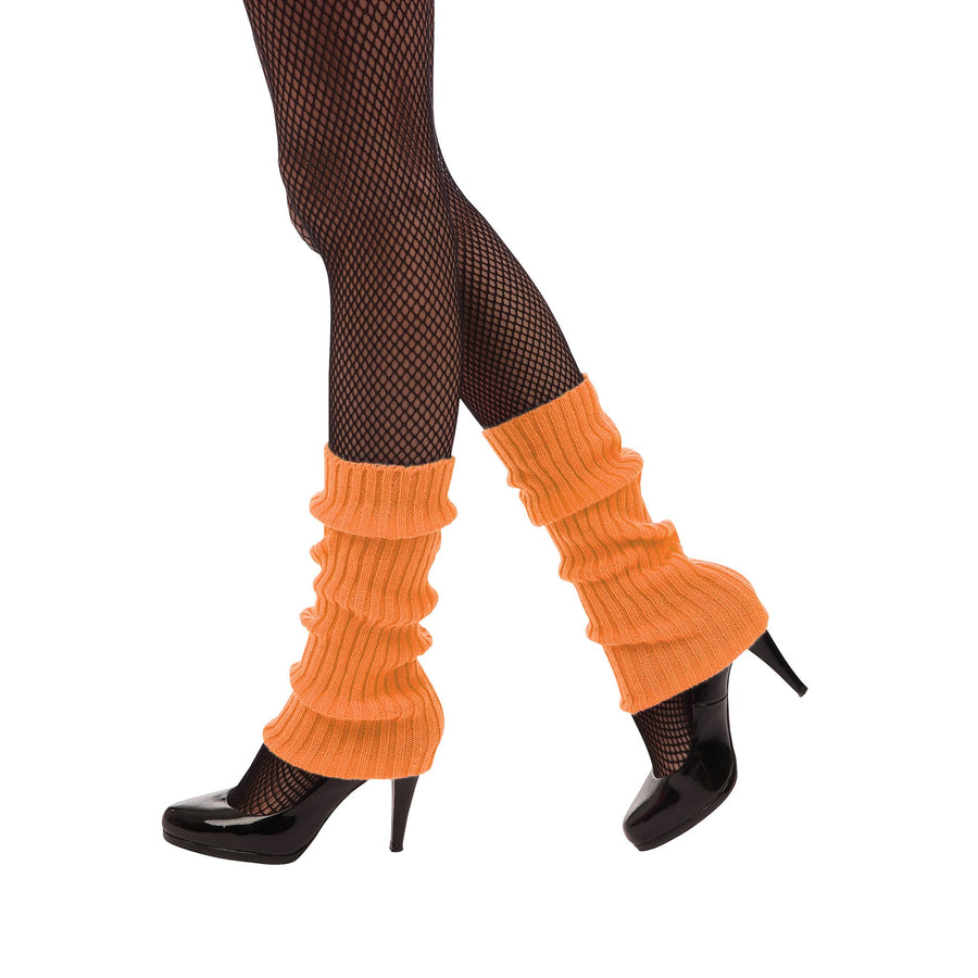 Neon Orange 1980s Leg Warmer Costume Accessory_1