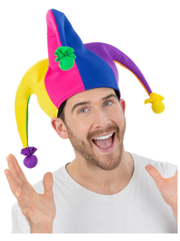 Neon Rainbow Jester Hat_1