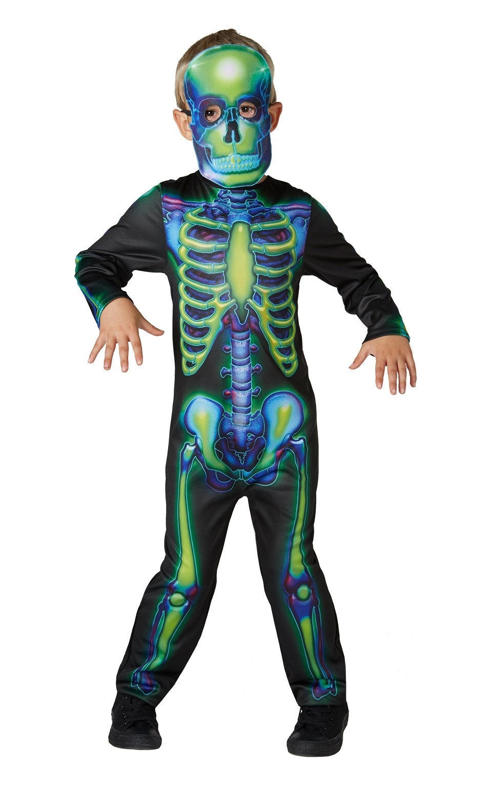 Neon Skeleton Costume 1