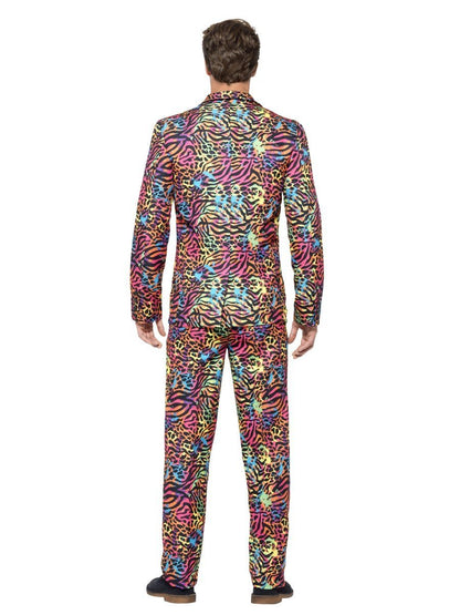 Neon Suit Adult Jacket Trousers Tie Set Costume 4