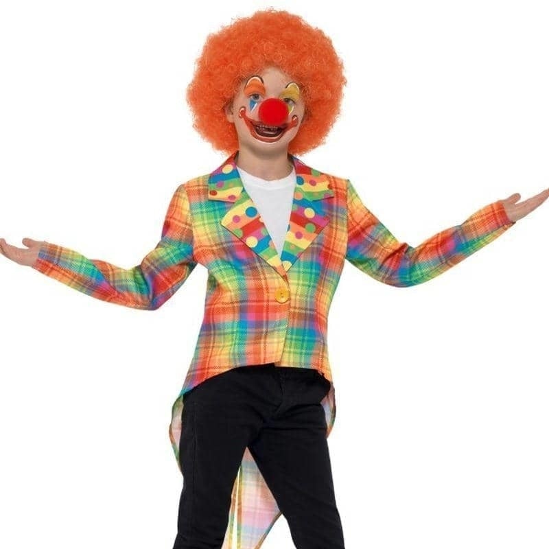 Neon Tartan Clown Tailcoat Child Multi_1