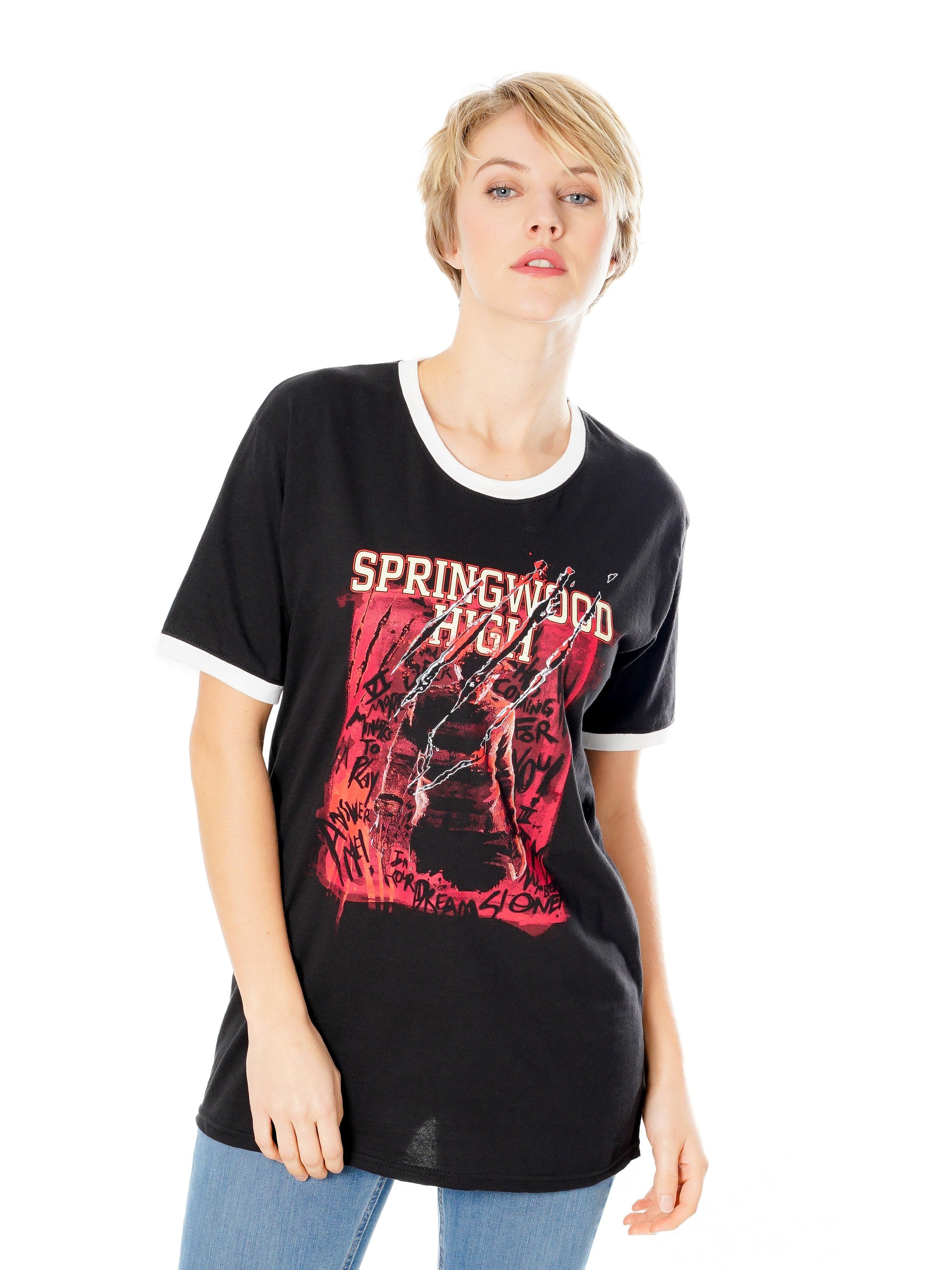 Nightmare On Elm Street Springwood High T Shirt 4