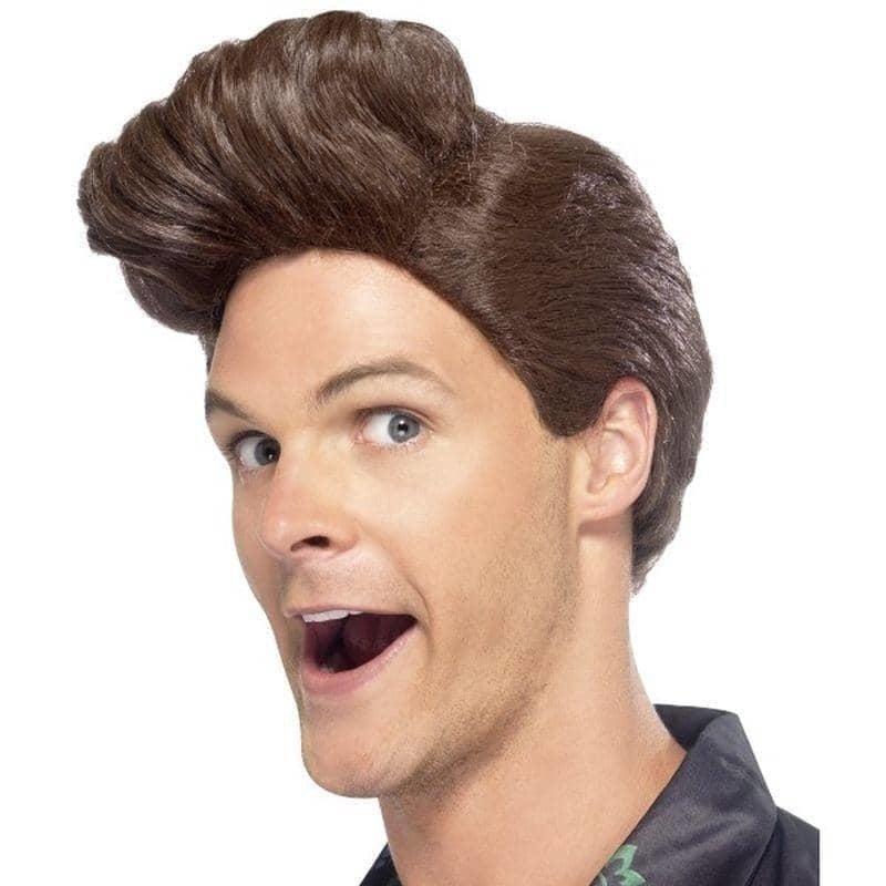 Nineties Detective Wig Adult Brown 1